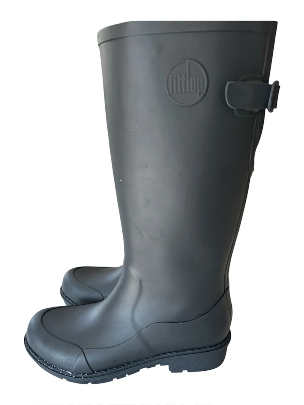 FitFlop Wonderwelly knee-high rain boots in Black, Size 7, NWOT.